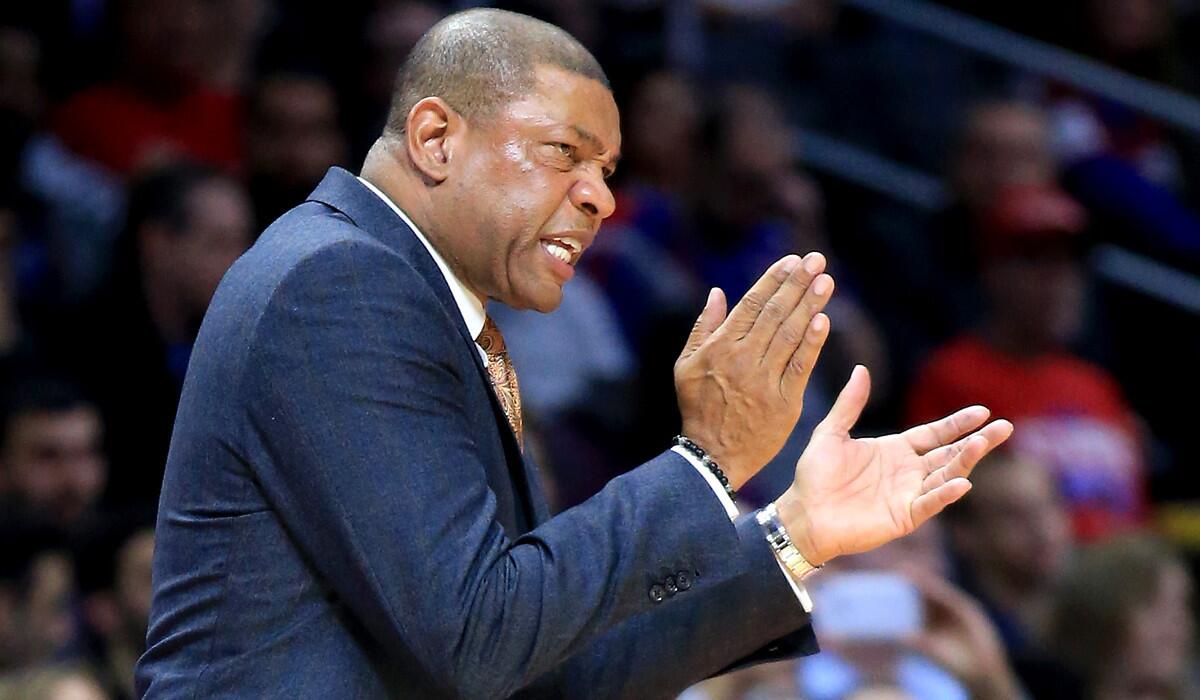Says Clippers Coach Doc Rivers of the possibly improved Dallas Mavericks and the Western Conference as a whole: "They were a contender in the West before the trade. So, yeah, them and nine other teams. I mean, everybody's a contender in the West."
