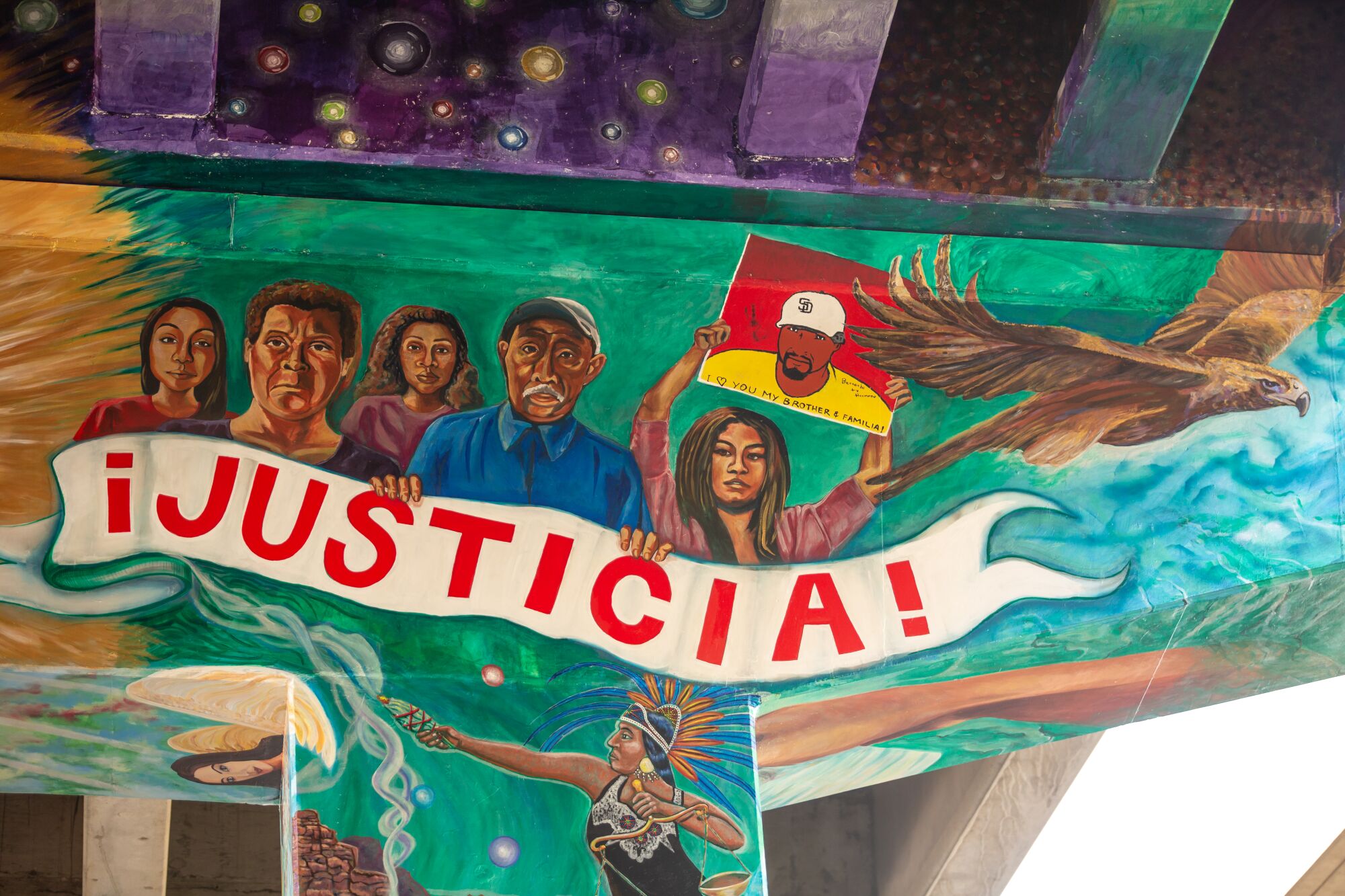 A new mural in Chicano Park that honors the memory of Mexican immigrants who have died in custody. 