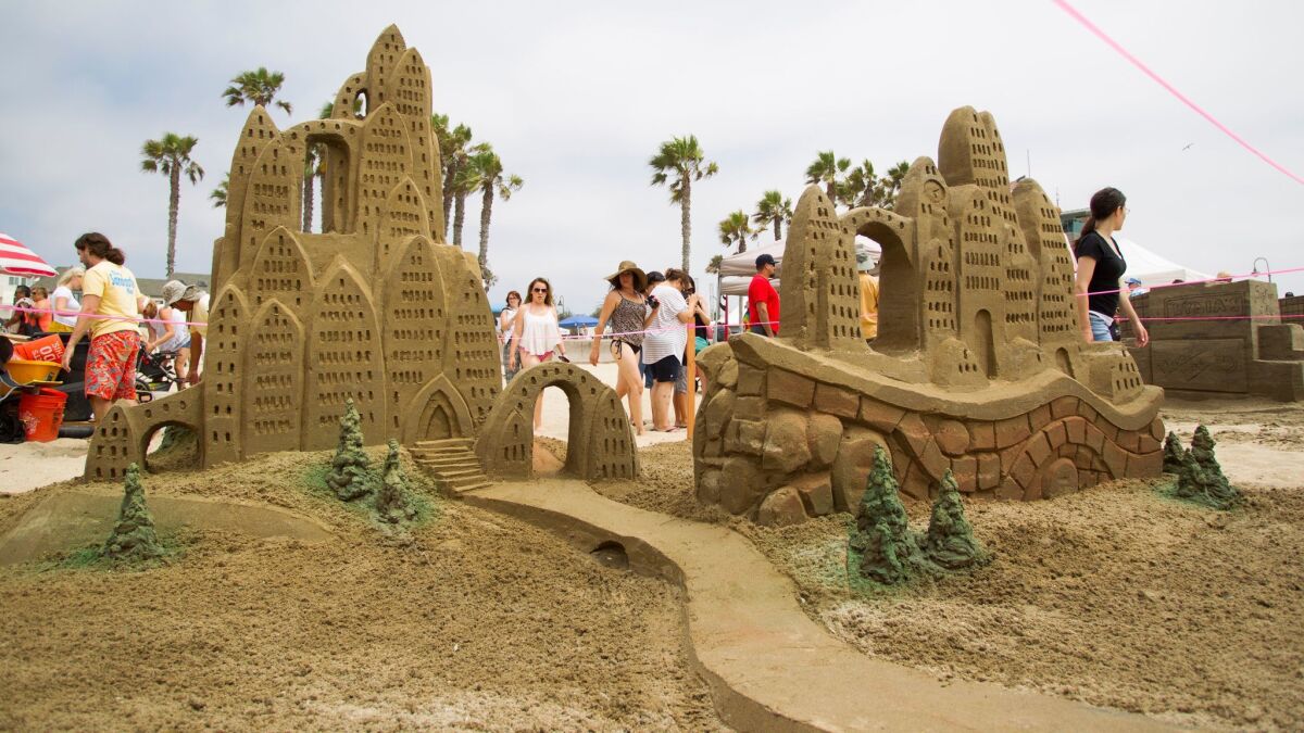 Imperial Beach Sun and Sea Festival sand castle competition.