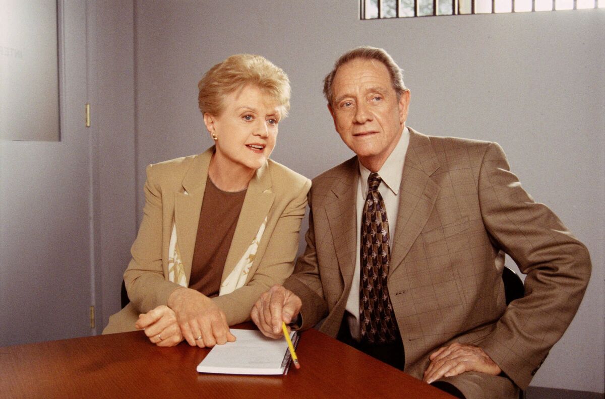 Angela Lansbury and Richard Crenna in an episode of “Murder, She Wrote”