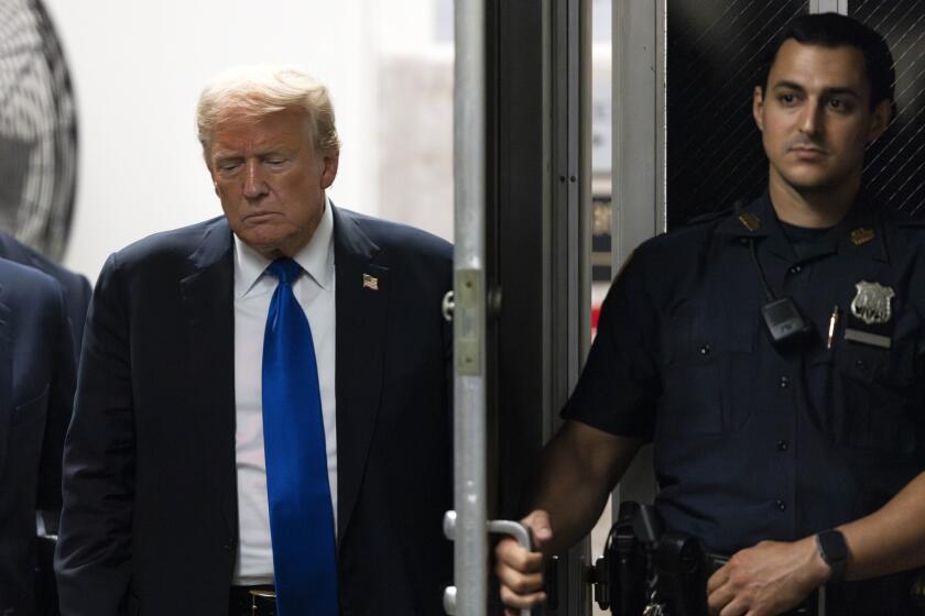 Former President Donald Trump returns to the courthouse moments before hearing that the jury had a verdict