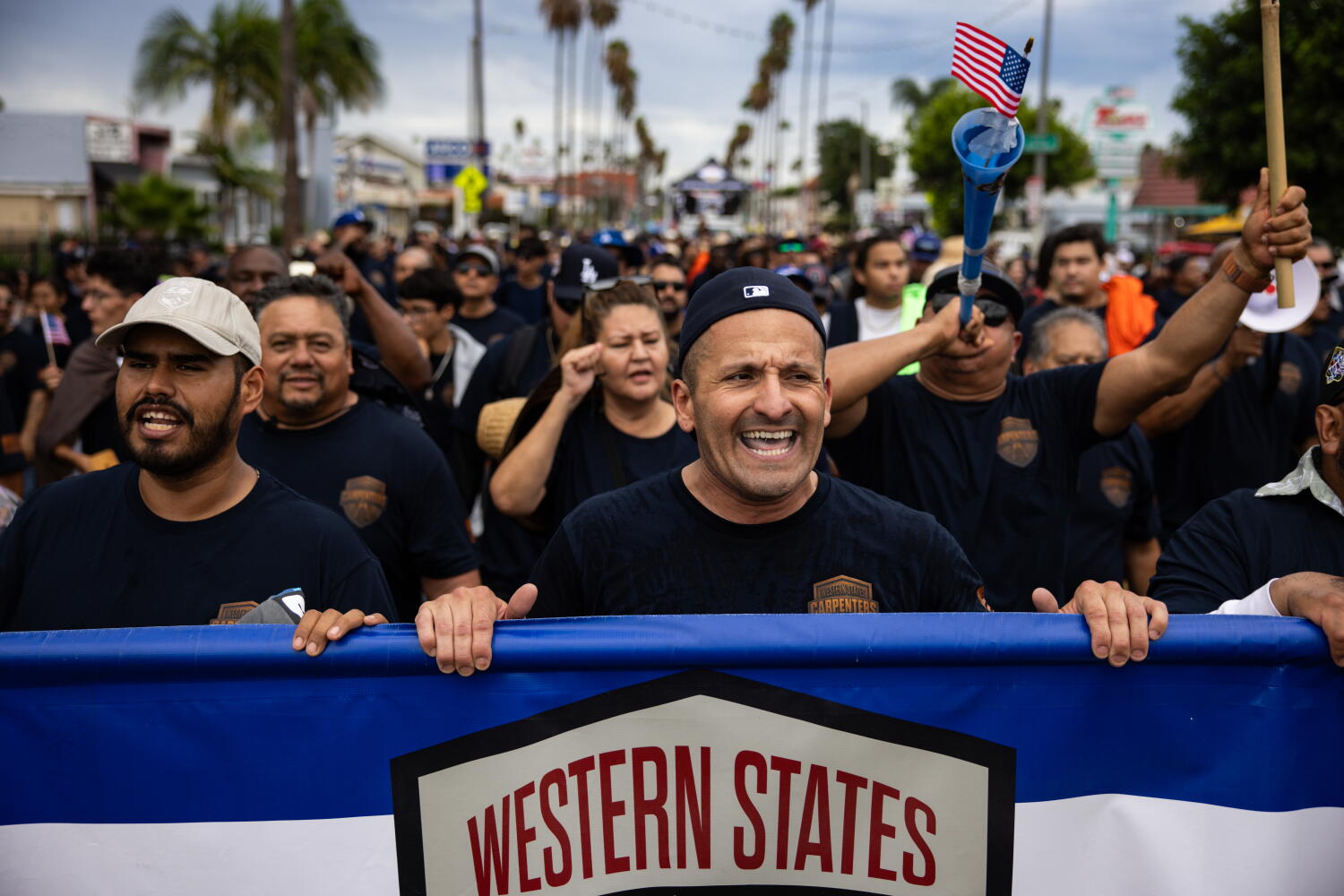 Union workers at Labor Day rally sound alarm over automation, job losses, affordability