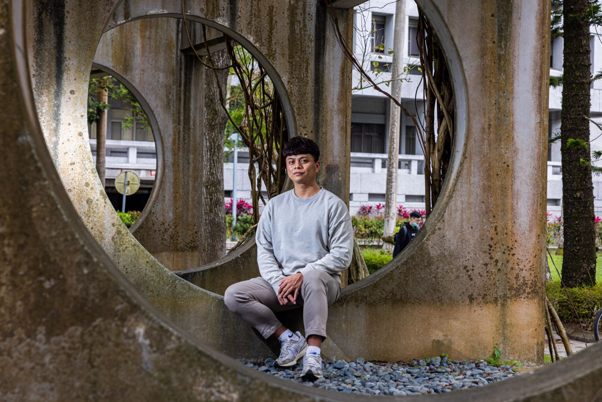 Do Indigenous individuals in Taiwan want names from China? Some say no 3 Ljegay Qeludu sits in a landscaped area