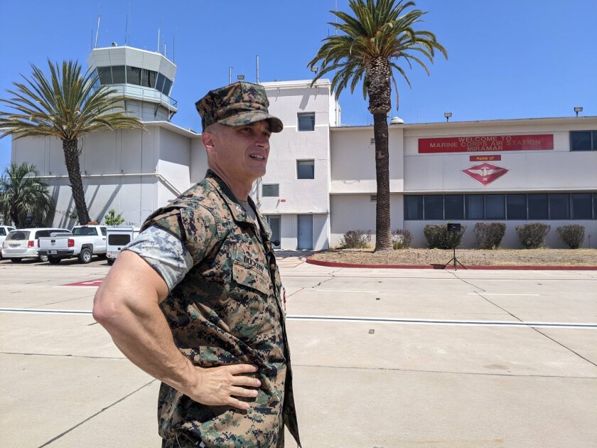 Col. Charles Dockery talks about his time as commanding officer of Marine Corps Air Station Miramar 