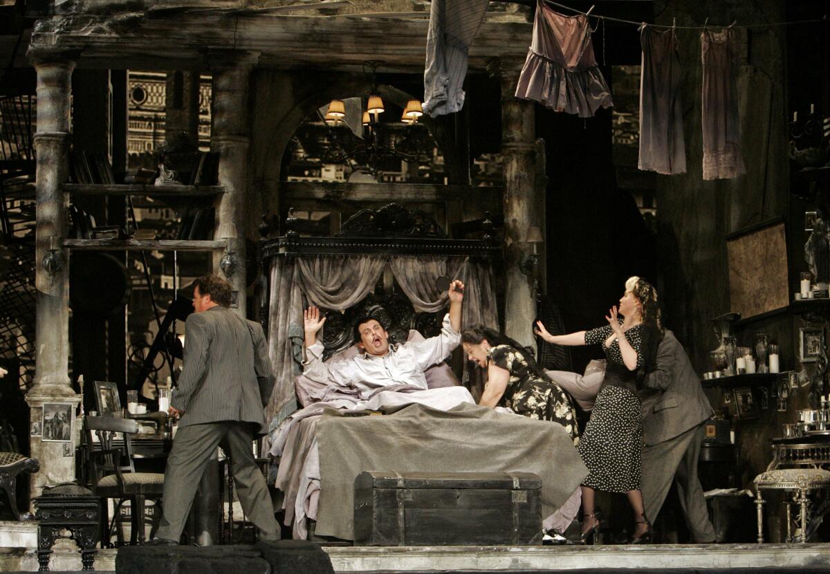 L.A. Opera's production of "Gianni Schicchi," directed by Woody Allen, in 2008 at the Dorothy Chandler Pavilion.