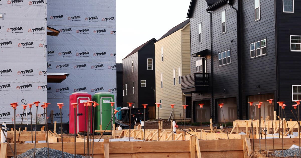Housing starts fall to one of their weakest paces since the pandemic