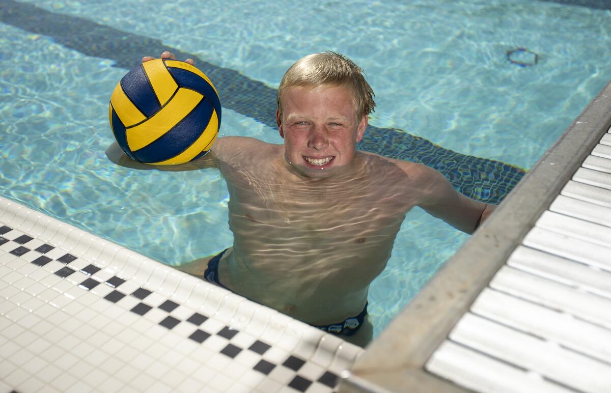 Chase Dodd is in his second year as a starting attacker for the Huntington Beach boys' water polo team.