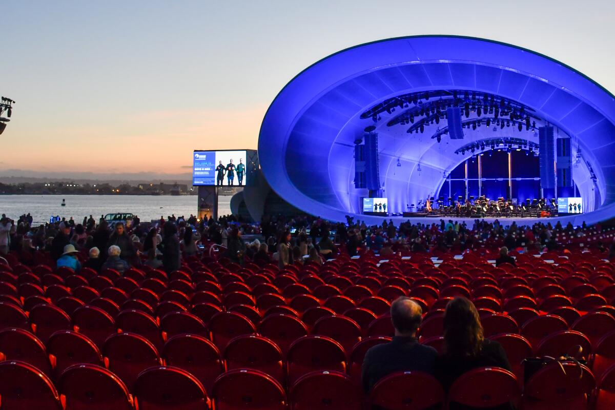 The Rady Shell at Jacobs Park in San Diego, CA.