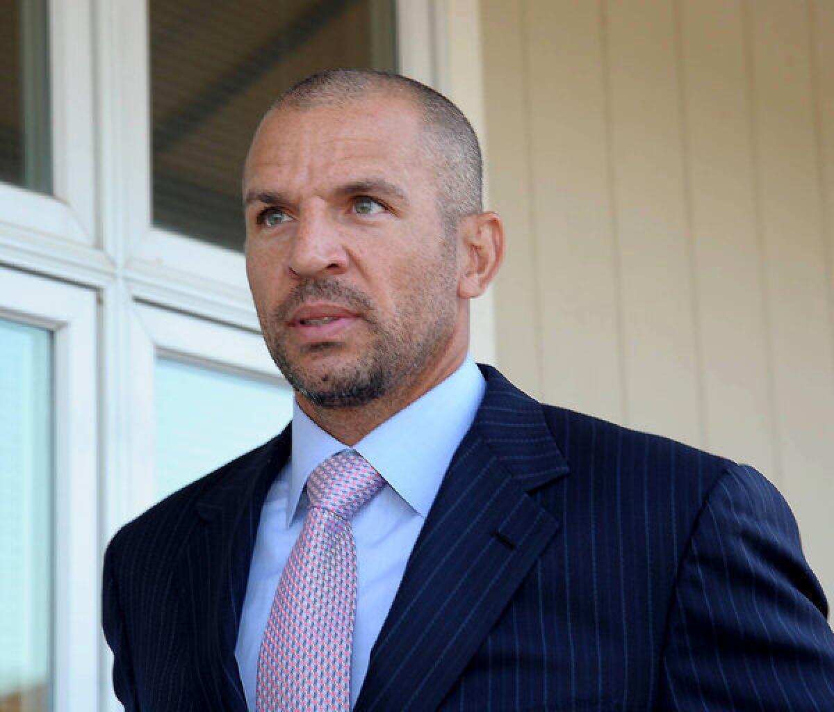 Jason Kidd walks into court on Wednesday.