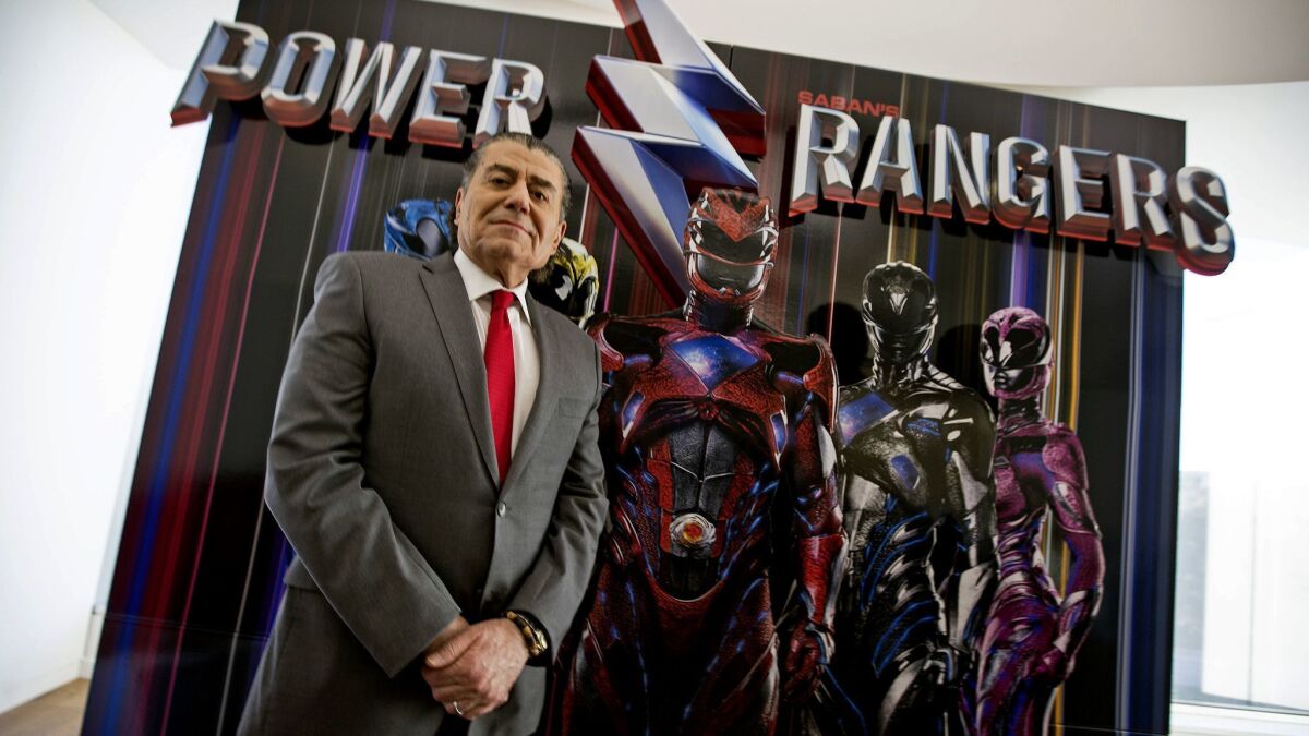 Los Angeles billionaire Haim Saban created "Mighty Morphin Power Rangers."