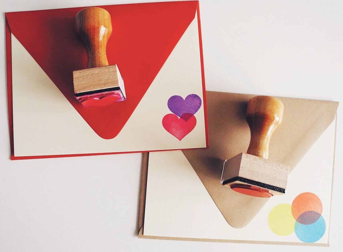 Stamps and stationery from Paper Pastries.