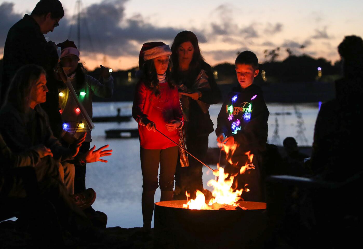 Newport Dunes Waterfront Resort annual tree lighting ceremony