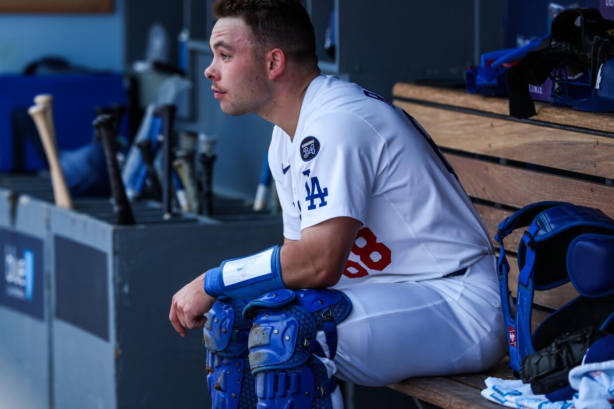 Dalton Rushing knows his top priority, but first base also on his mind - Los Angeles Times