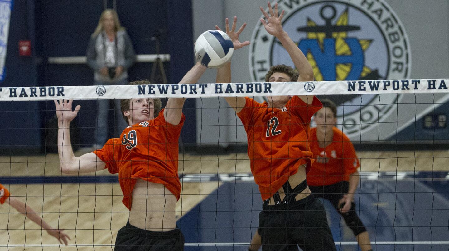 Photo Gallery: Newport Harbor vs. Huntington Beach Boys' Volleyball