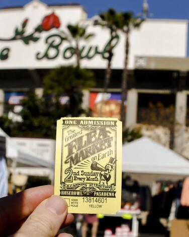 The Rose Bowl Flea Market is a vast marketplace of vintage goods, antiques and work by local artisans.