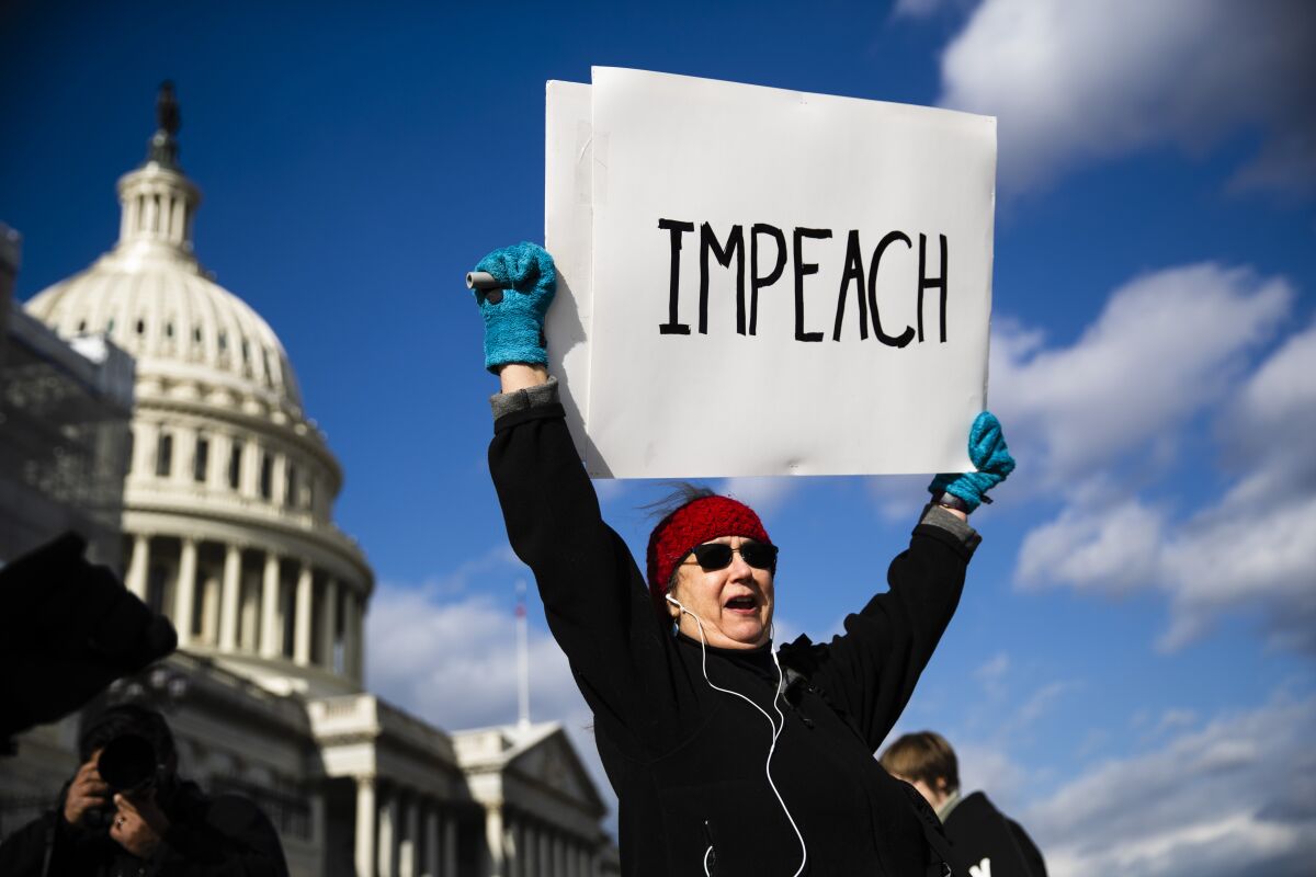 Rally for President Trump's impeachment