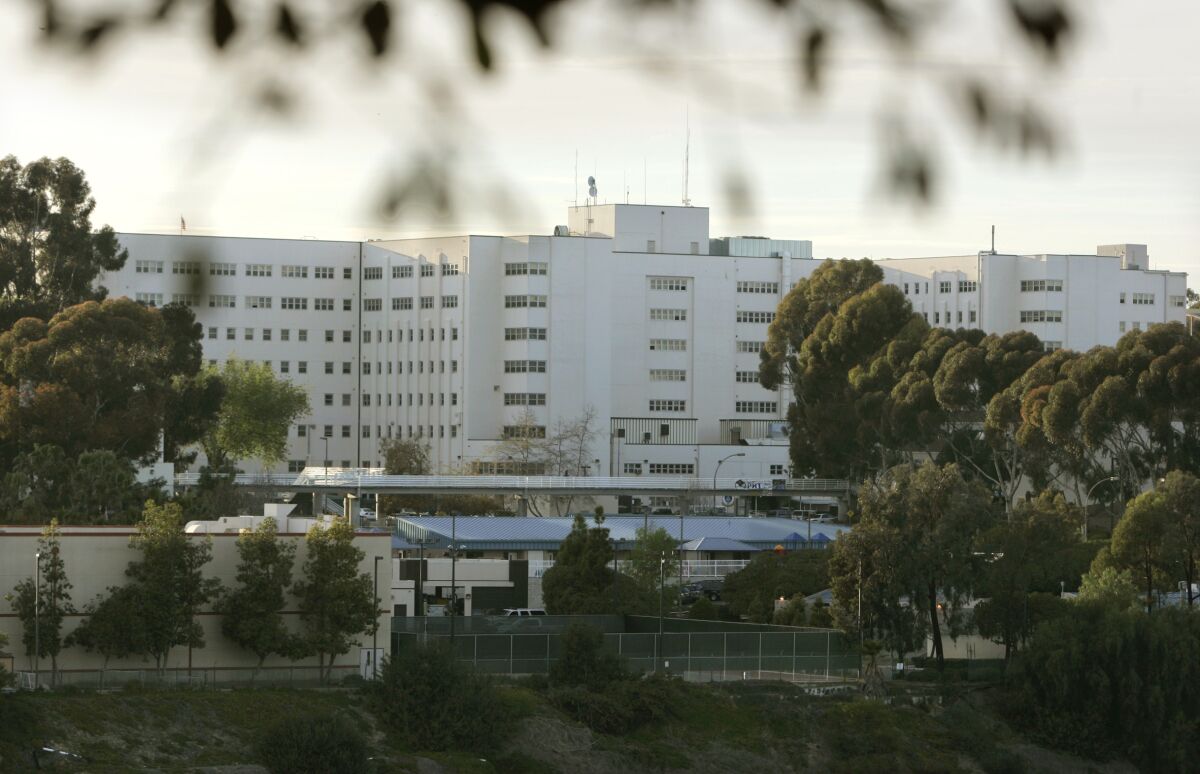 .A view of the San Diego Naval Medical Center taken from Golden Hill Park
