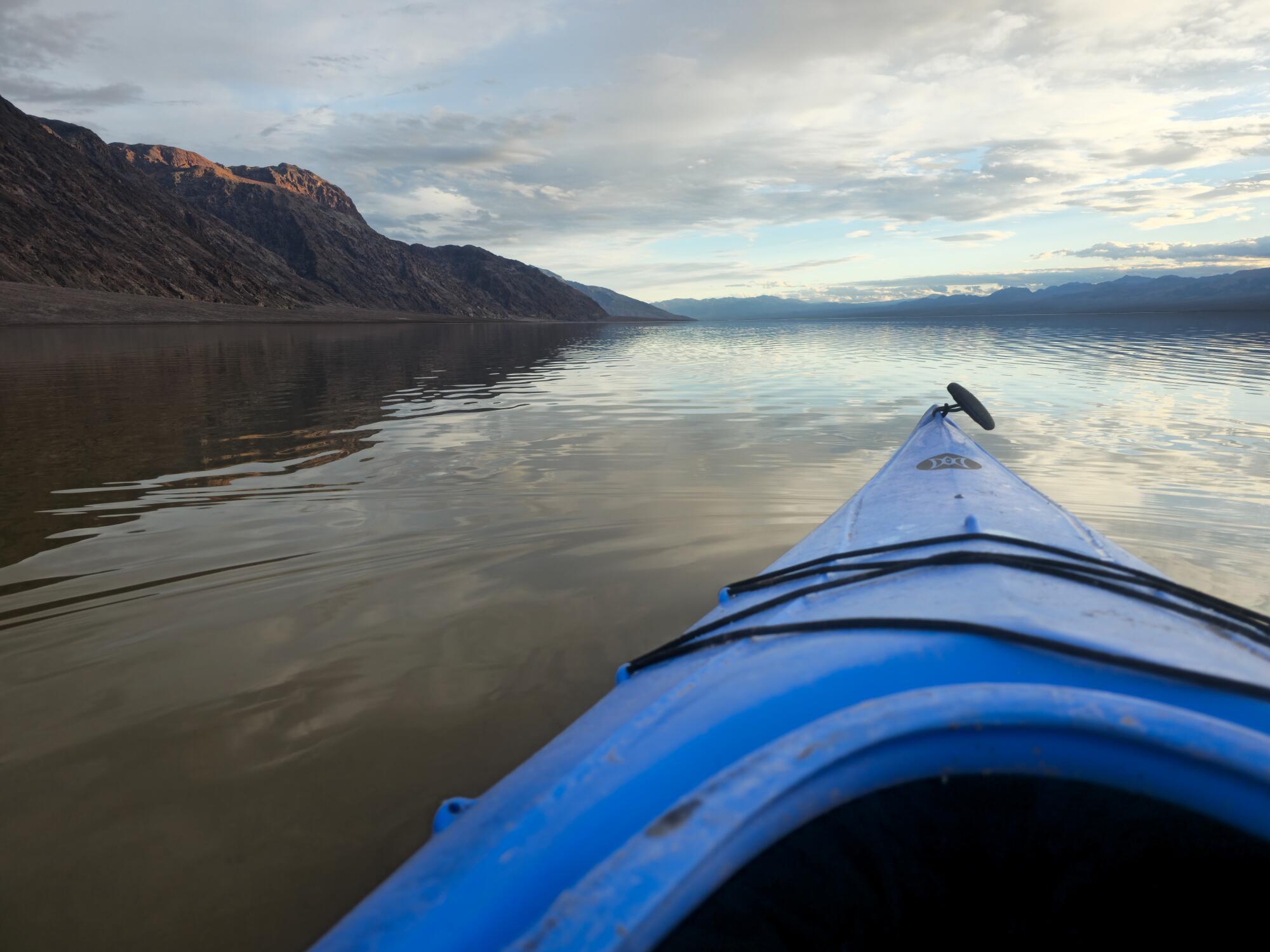 Kayaking at Badwater Basin on Feb. 9, 2024.