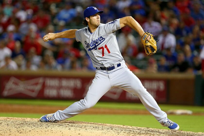 The Dodgers options pitcher Josh Ravin to triple-A Oklahoma City on Saturday before a game against the San Francisco Giants.