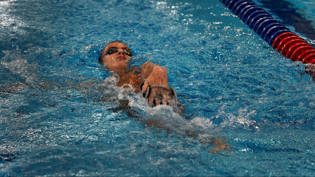 Paralympic swimmer Alexander Makarov on Russia's Paralympic national team swims during a training session. A sports court has confirmed Russia's ban from the Paralympic Games.