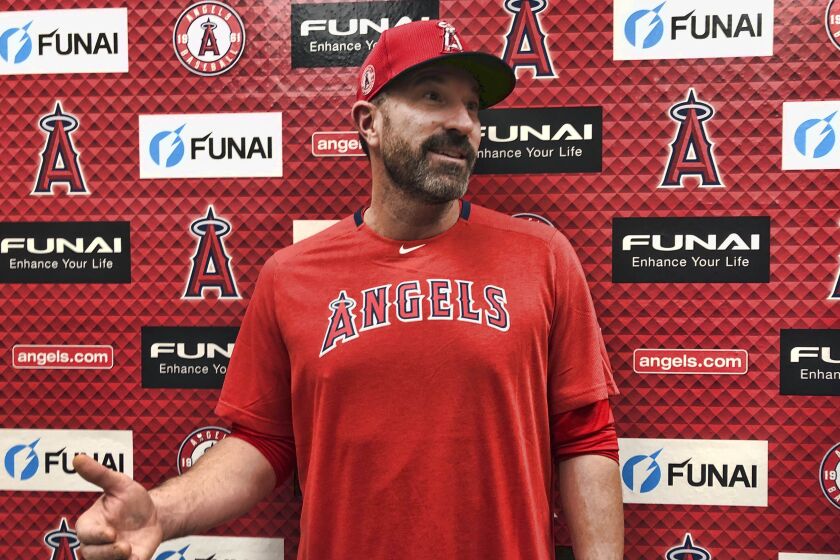 Los Angeles Angels pitching coach Mickey Callaway speaks about his philosophies outside the clubhouse.