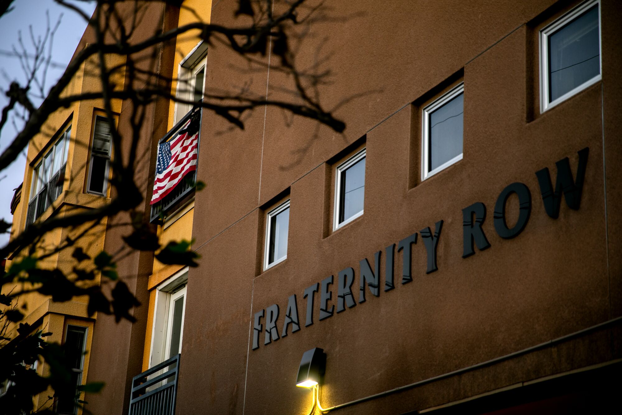 Fraternity row at San Diego State University 