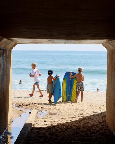 San Clemente, CA - May 21: Features from Linda Lane Beach in San Clemente Wednesday, May 21, 2025. (Allen J. Schaben / Los Angeles Times)