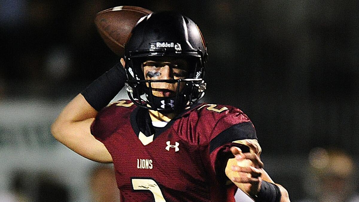 Oaks Christian quarterback Matt Corral