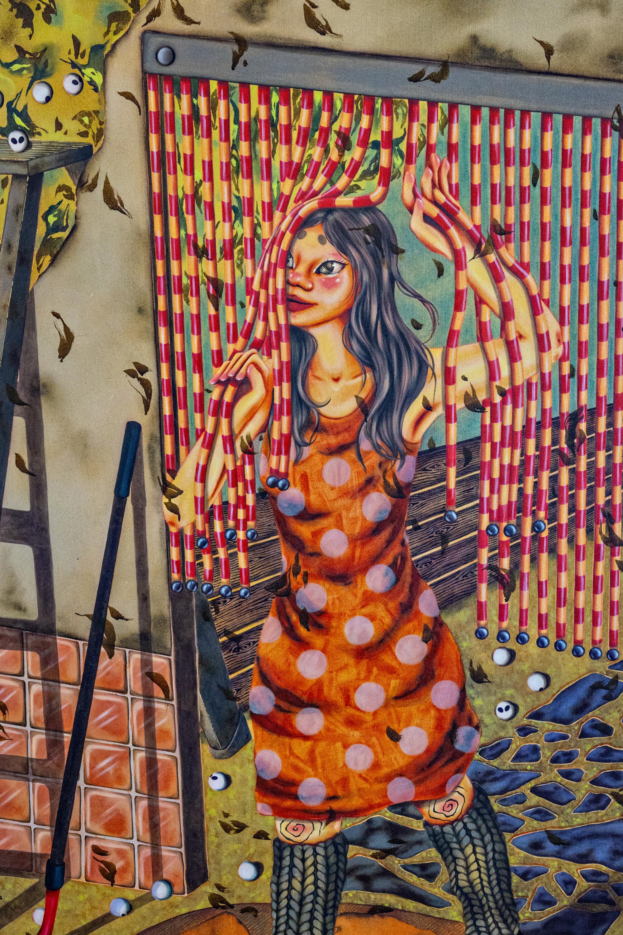 Zoé Blue M. painting