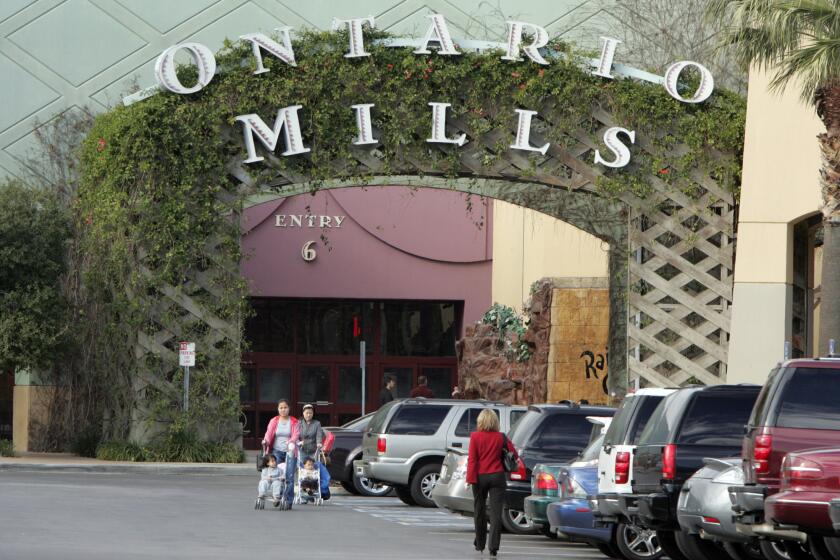 Koenig, Glenn –– – 119603.FI.0117.mills.1.GMK. January 17, 2007. The exterior of Ontario Mills Mall. The developer, the Mills Corp. said Wednesday it has agreed to be acquired by the Canadian investment company Brookfield Asset Management for 1.35 billion. They own Ontario mills and Del Amo fashion Center in Torrance.