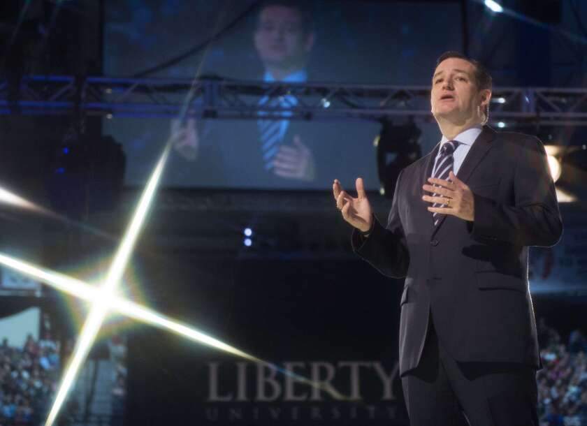 Climate denier running for president: Sen. Ted Cruz (R-Texas), announcing his candidacy Monday.