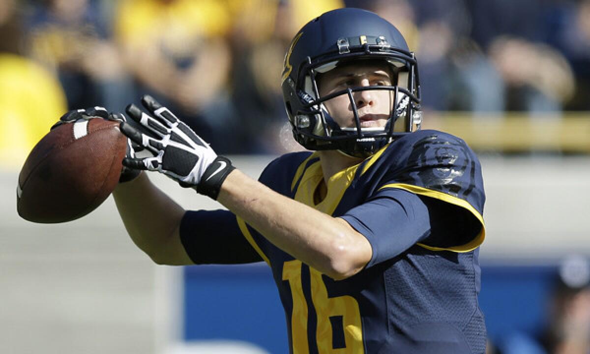 California freshman quarterback Jared Goff has thrown 14 touchdown passes -- and nine interceptions.