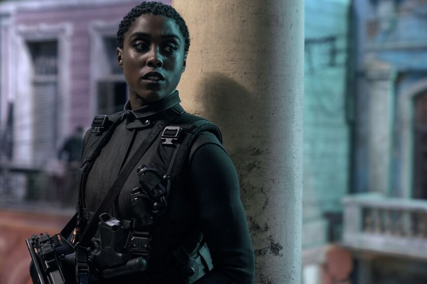 Nomi (Lashana Lynch) is ready for action in Cuba in NO TIME TO DIE.