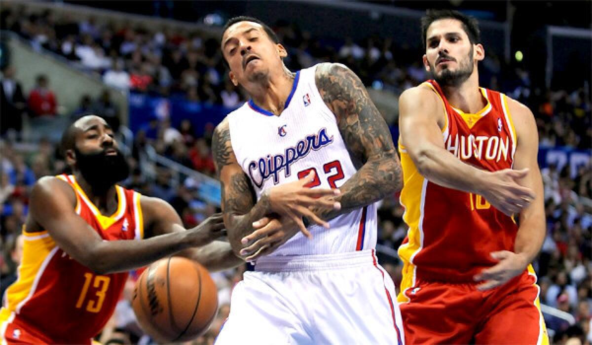 Clippers small forward Matt Barnes is expected to miss Wednesday's game against the Orlando Magic and potentially Thursday's matchup against the Miami Heat because of a bruised right thigh, according to Coach Doc Rivers.