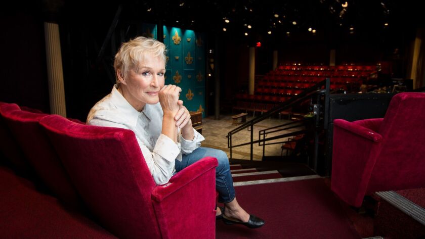 Glenn Close poses for a portrait at the Public Theater in New York City.