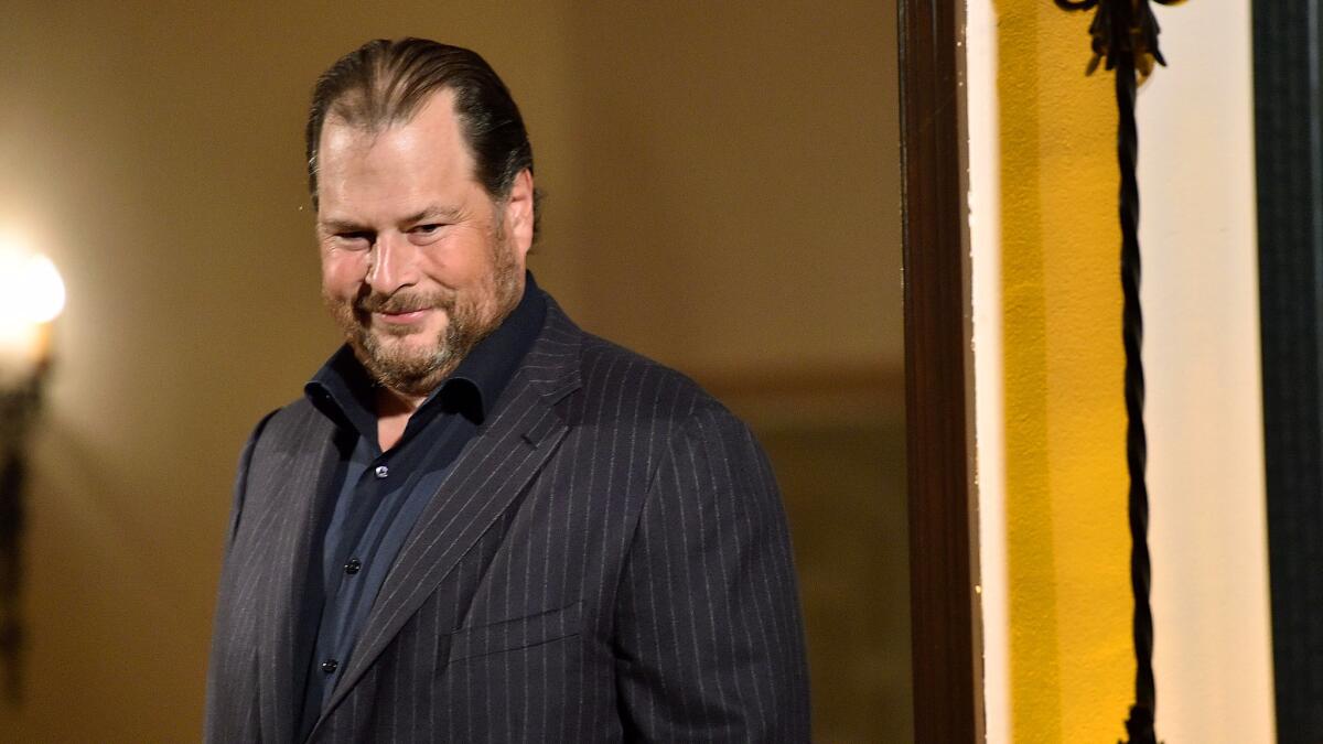 Salesforce chief executive Marc Benioff