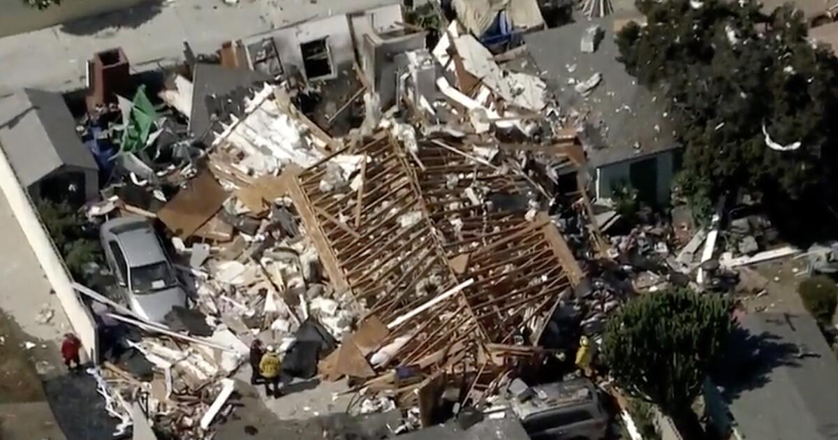 Long Beach house explosion injures one person, displaces three others Long Beach house explosion injures one person, displaces three others