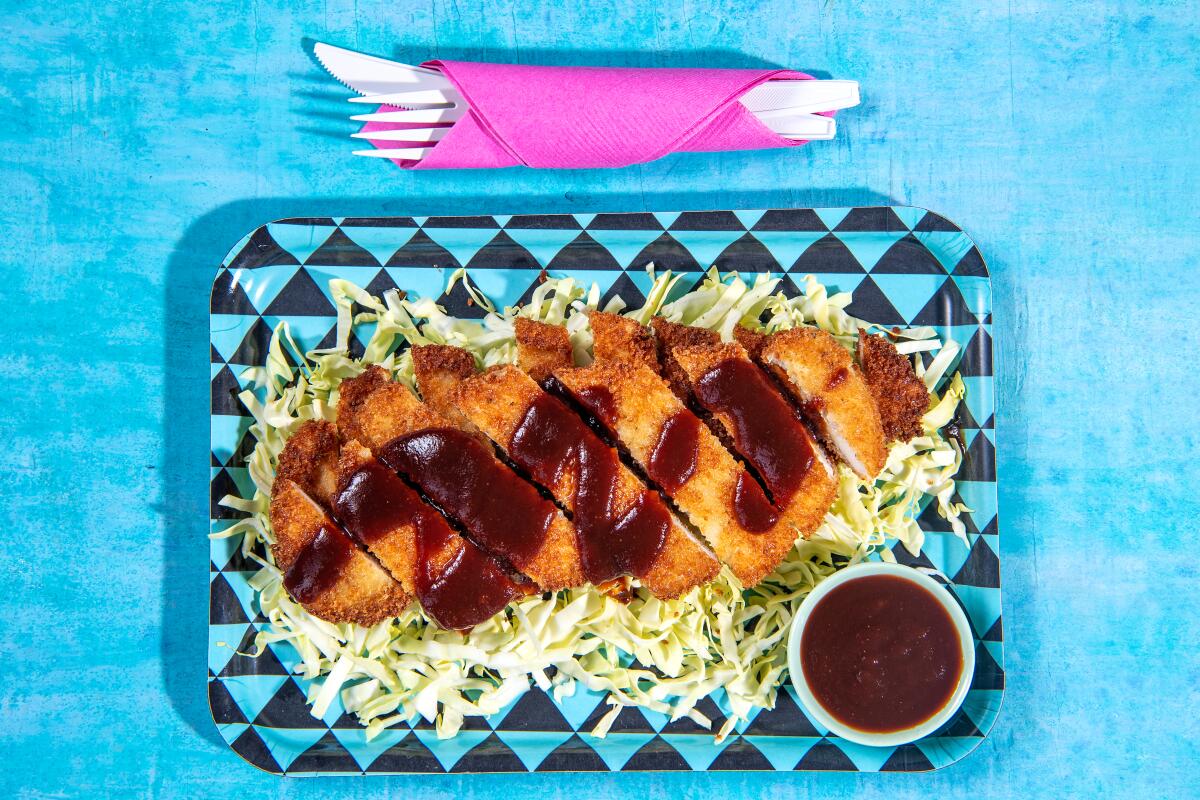 A plate lunch of chicken katsu is one of the best parts of going to Hawaii.