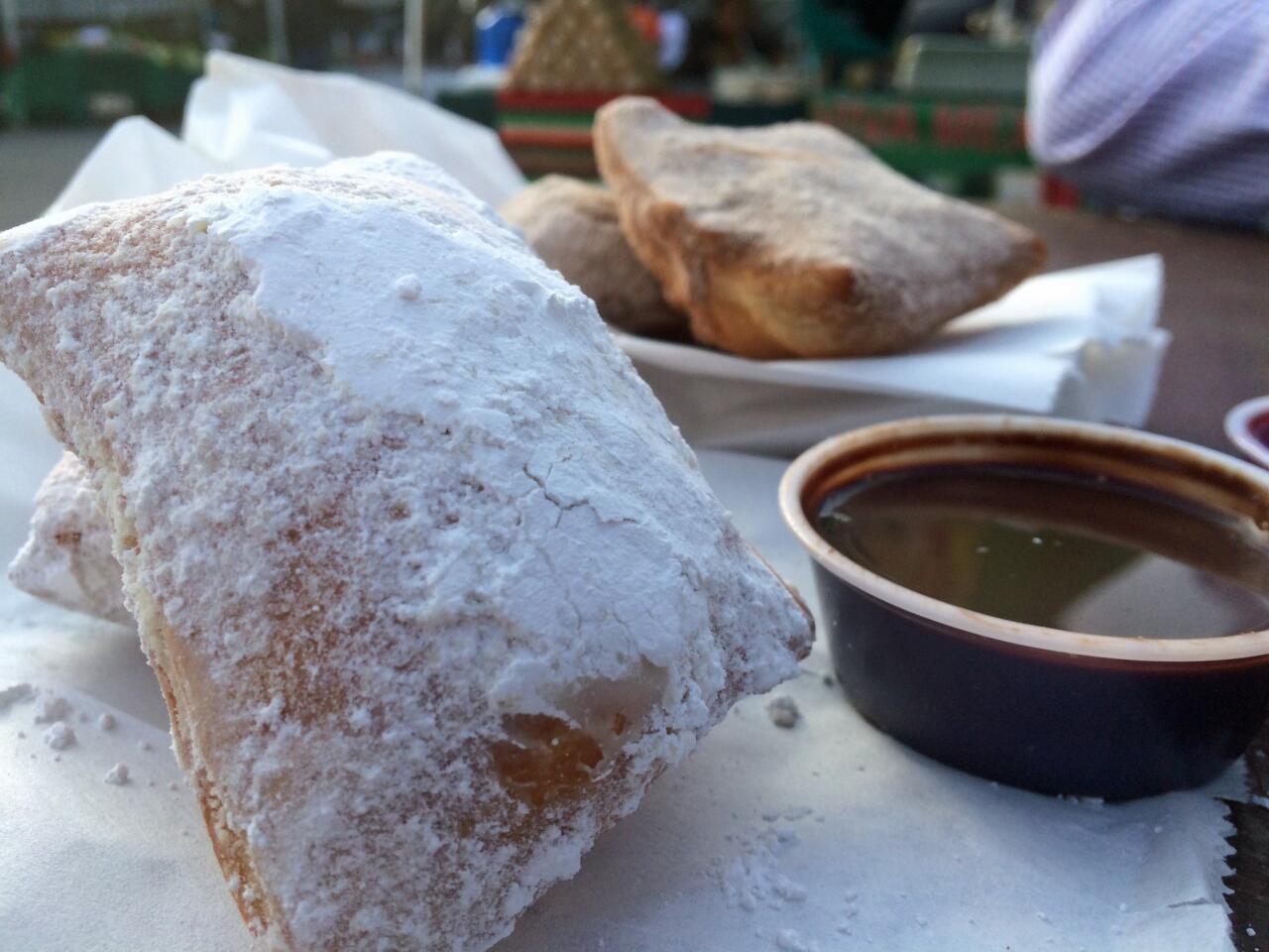 Powdered sugar beignets from the Beignet truck.