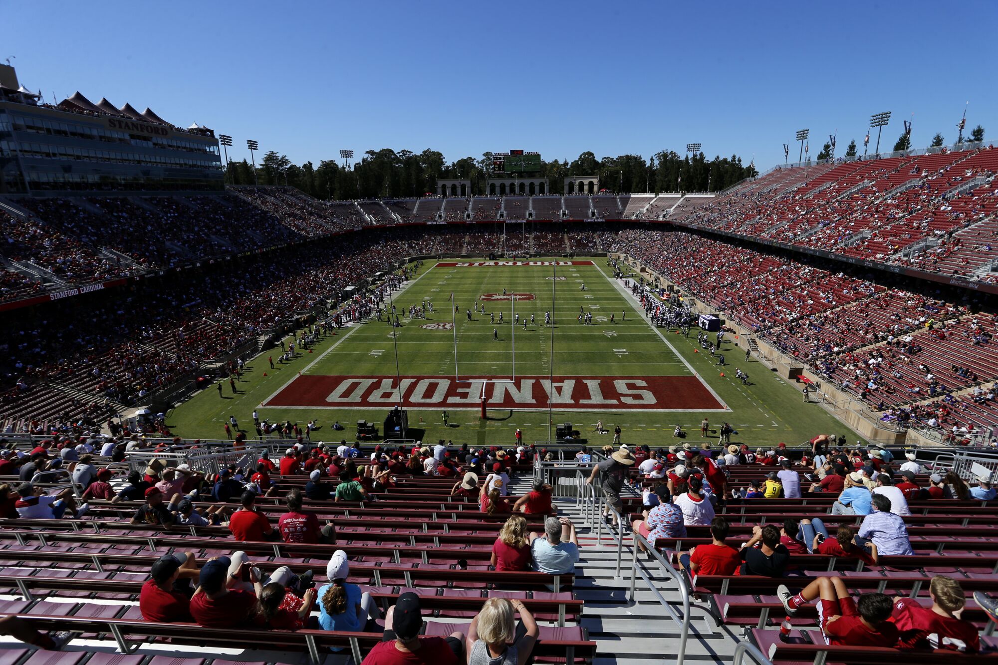 Stanford Stadium view during the third quarter of a game between Stanford and Northwestern.