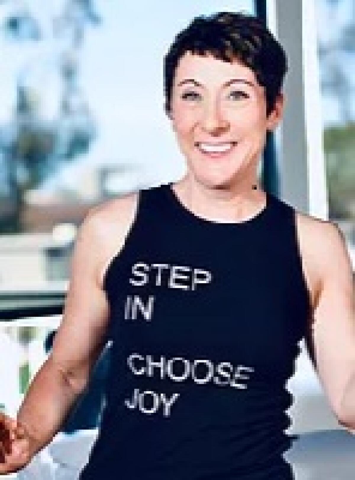 Joy Harris teaches a fitness class at the La Jolla Community Center every Wednesday.