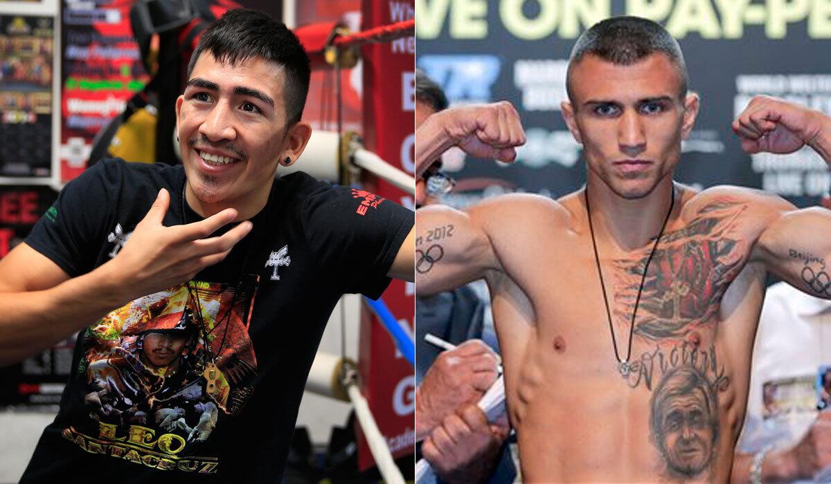 Why not put a bout between Leo Santa Cruz, left, and Vasyl Lomachenko on Showtime?