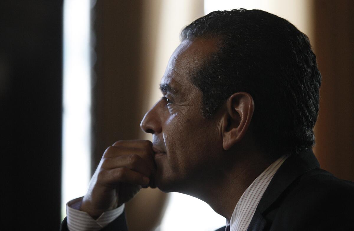 Former Mayor Antonio Villaraigosa announced that he would not run for the Senate seat being vacated by Barbara Boxer.