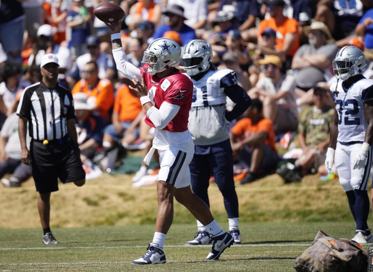 Cowboys-Broncos joint practice productive but chippy - The San Diego  Union-Tribune