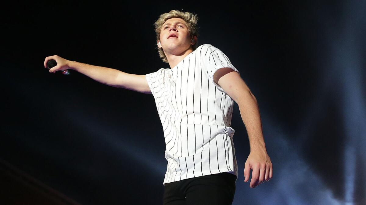 Niall Horan of One Direction performs at Allianz Stadium in Sydney, Australia, on Feb. 7.