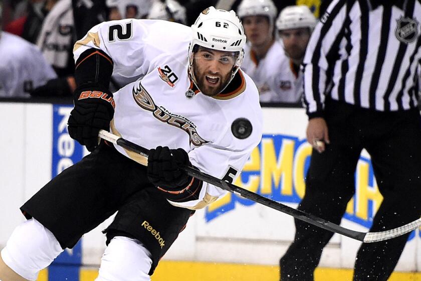 Ducks left wing Patrick Maroon had 11 goals and 18 assists as a rookie last season.