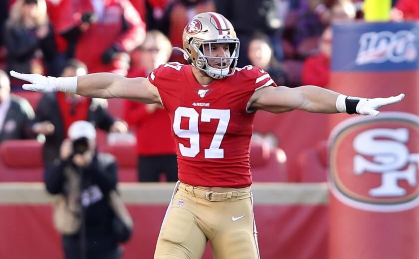 Image result for nick bosa 49ers vs vikings