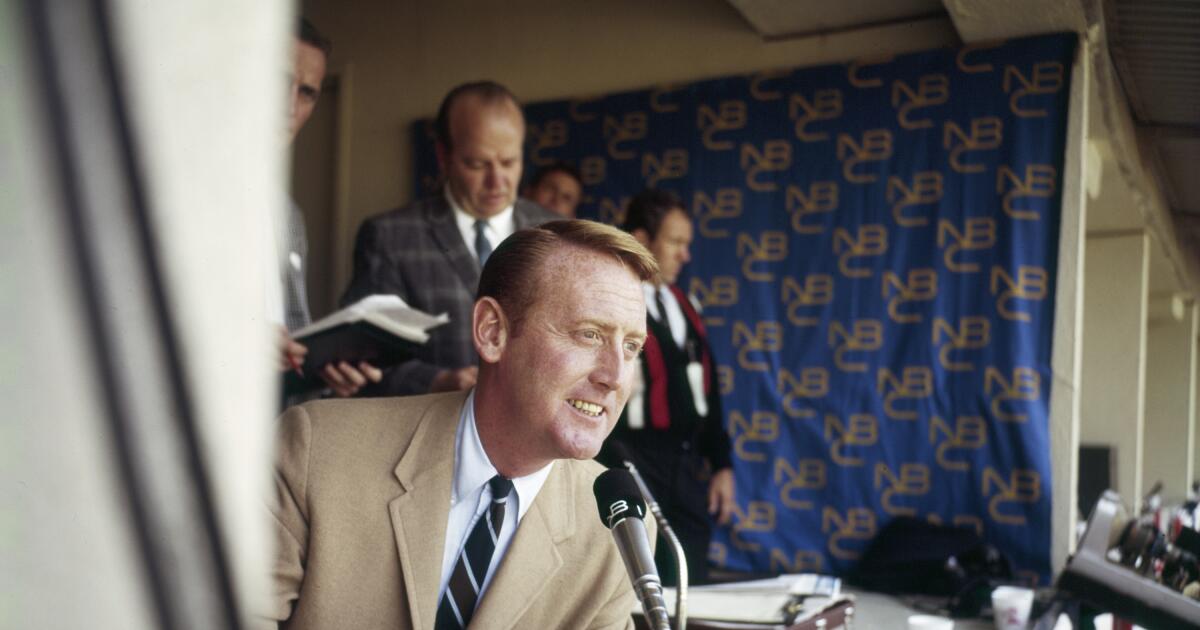 Vin Scully’s favorite call? Dodgers. Yankees. World Series.