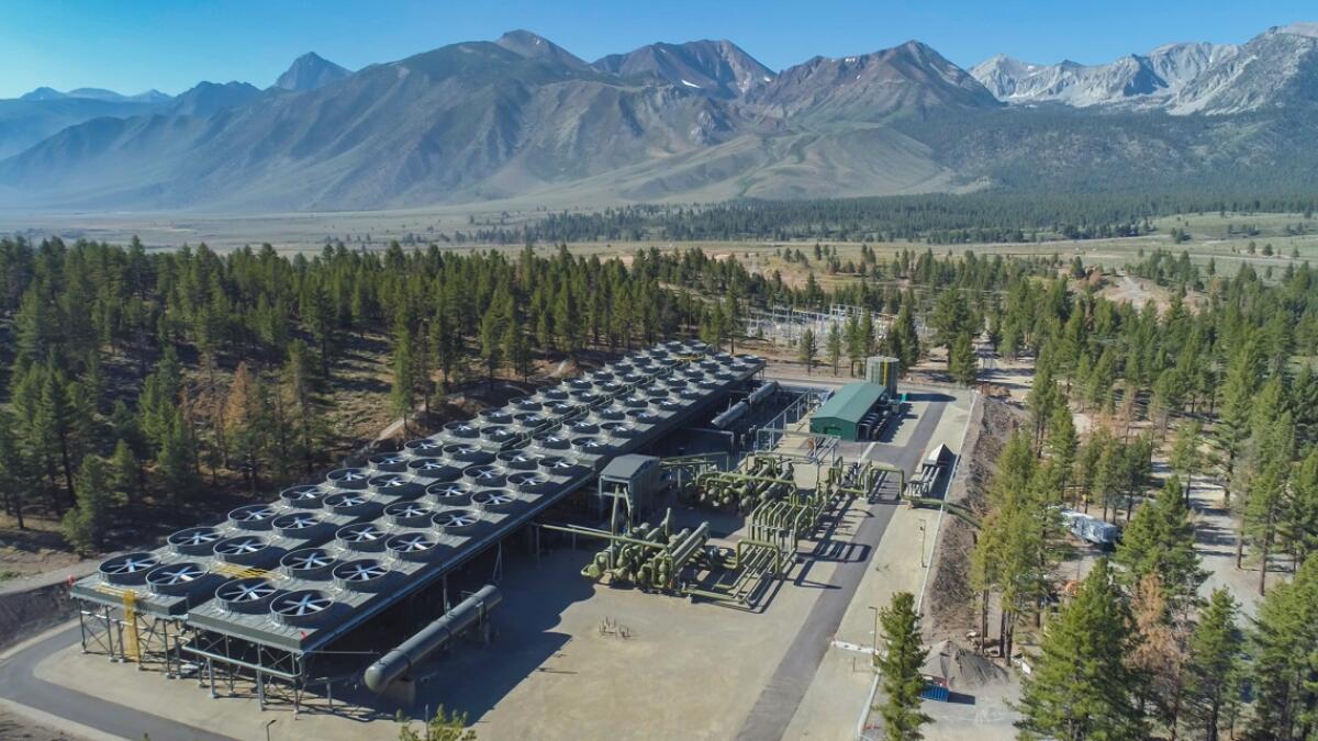 Ormat's Casa Diablo IV geothermal plant, near Mammoth Lakes in California's Mono County.