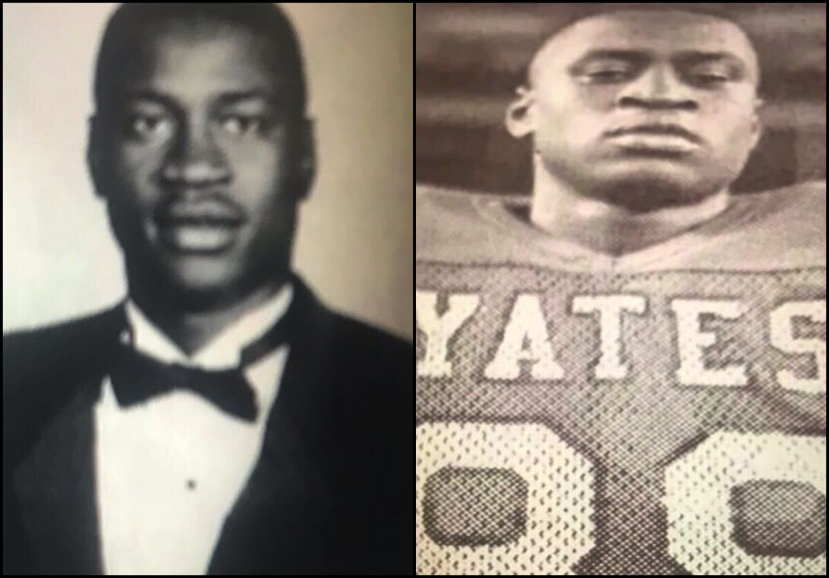 Yates High School photos of George Floyd.